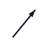 Circular runout GD&T symbol: Single diagonal arrow