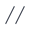 Parallelism GD&T symbol: Two parallel slanted lines
