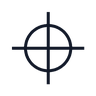 Position GD&T symbol: Crosshair with a circle